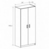Roupeiro CHAMPION com 2 portas de bater (90x199,4x50)