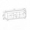 Base tv YASUMI com 3 portas (147x65x30)