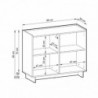 Aparador YASUMI com 2 portas (98x82x39)