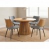 Pack Mesa de Jantar Redonda Extensível Jasper + 4 Cadeiras de Sala Jasper