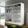 Roupeiro LONDON I com 2 portas de correr e LED (180x215x58)