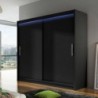 Roupeiro LONDON I com 2 portas de correr e LED (180x215x58)