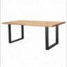 Pack Mesa de Jantar Ondas U + 4 Cadeiras Emi (Preta)