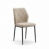 Pack Mesa de Jantar Seta + 4 Cadeiras Preston (Bege)