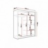 Roupeiro WESTA I com 2 portas de correr (150x200x58)