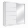 Roupeiro TALIN III com 2 portas de correr e espelho (180x215x58)
