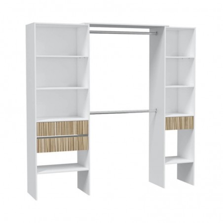 Armário closet ETHNA com 3 gavetas (190x187x40)