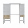 Armário closet ETHNA com 3 gavetas (190x187x40)