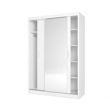 Roupeiro MAX TOP com 2 portas de correr e espelho (150x215,5x58,9)