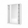 Roupeiro MAX TOP com 2 portas de correr e espelho (150x215,5x58,9)