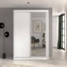 Roupeiro MAX TOP com 2 portas de correr e espelho (150x215,5x58,9)