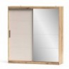 Roupeiro INOVA com 2 portas de correr e espelho (200X216X52)