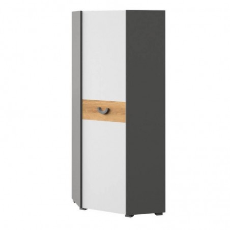 Roupeiro CARINI de canto com 1 porta de bater (73x189x73)