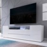 Base TV SOUND com 3 portas e luz LED (137x43x33)
