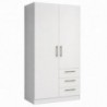 Roupeiro TECKNO com 2 portas de bater e 3 gavetas (80x200x50)