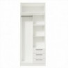 Roupeiro TECKNO com 2 portas de bater e 3 gavetas (80x200x50)