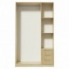 Roupeiro TECKNO com 3 portas de bater e 3 gavetas (120x200x50)