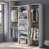 Armário closet TIDY com 2 gavetas (202x179x50)