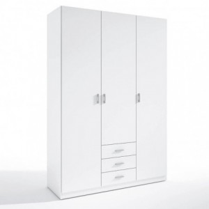 Roupeiro ROMA com 3 portas de bater e 3 gavetas (148,9x215x51)