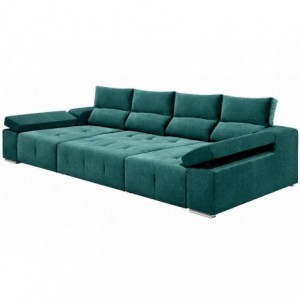 Sofá dupla chaise JUPITER com 2 lugares, cama e baú (340x160cm)