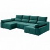 Sofá dupla chaise JUPITER com 2 lugares, cama e baú (340x160cm)