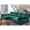 Sofá dupla chaise JUPITER com 2 lugares, cama e baú (340x160cm)