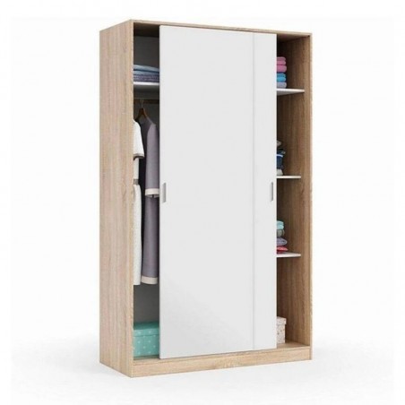 Roupeiro ALAYA com 2 portas de correr (120x200x50)