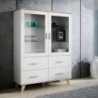 Cristaleira SANNA com 2 portas e 4 gavetas (120x160x45)