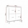 Móvel bar SANNA com 4 portas (110x119x45)