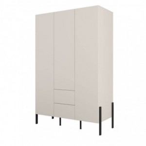 Roupeiro JUKON com 3 portas de bater e 2 gavetas (139x210x60)