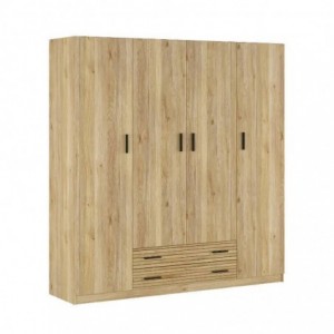 Roupeiro RAPID com 4 portas e 2 gavetas (199x208x51)