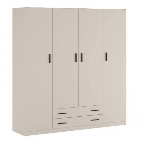 Roupeiro RAPID com 4 portas e 2 gavetas (199x208x51)