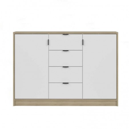Aparador NEPON com 2 portas e 4 gavetas (118x83x33)