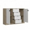 Aparador NEPON com 2 portas e 4 gavetas (118x83x33)