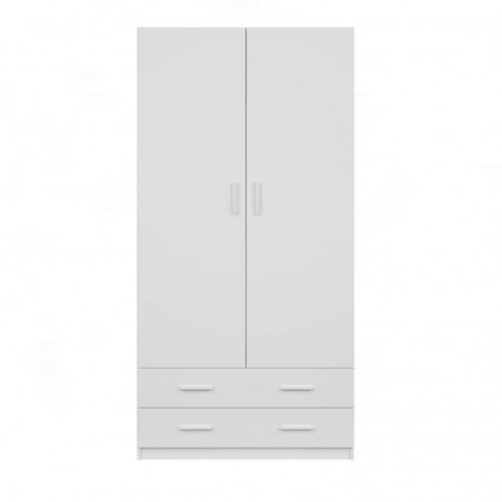 Roupeiro MUPO com 2 portas de bater e 2 gavetas (100x200x51)