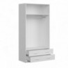 Roupeiro MUPO com 2 portas de bater e 2 gavetas (100x200x51)