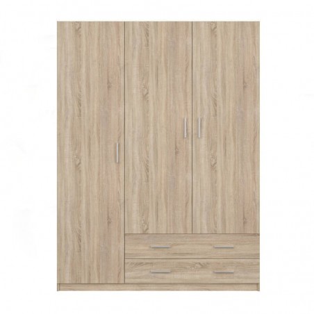Roupeiro MUPO com 3 portas de bater e 2 gavetas (150x200x51)