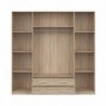 Roupeiro MUPO com 4 portas de bater e 2 gavetas (200x200x51)