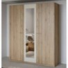 Roupeiro VERTINA com 3 portas de bater e espelho (179x215x59)