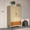 Roupeiro SCANDI com 2 portas de bater e 1 gaveta (90x150x40)