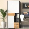 Roupeiro CARINI com 2 portas de bater e 2 gavetas (80x189x53)
