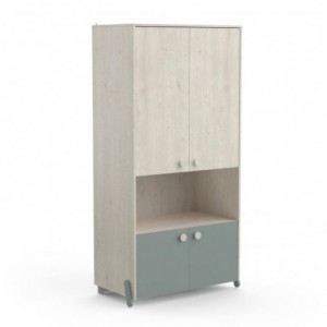 Roupeiro ILIAN Juvenil com 4 portas de bater (89x183x50)