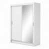 Roupeiro RICO 150 com 2 portas de correr e espelho (150x216x60)