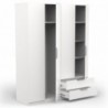 Roupeiro GHOST com 4 portas de bater e 2 gavetas (157x203x51,4)