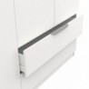 Roupeiro GHOST com 4 portas de bater e 2 gavetas (157x203x51,4)