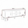 Base TV SANNA com 2 portas e 2 gavetas (140x53x40)