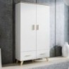 Roupeiro SANNA com 2 portas de bater e 2 gavetas (110x190x55)