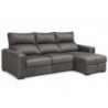 Sofá chaise long reversível SANTORINI com 2 lugares, cama e baú (255x145)