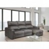 Sofá chaise long reversível SANTORINI com 2 lugares, cama e baú (255x145)