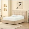 Cama Estofada Magali (37cm) + Colchão Opc.